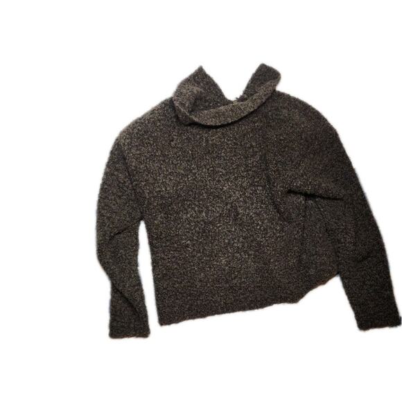 B Moss Acrylic And Wool Sweater Brown Long Sleeve Size Small Zipper Up - Picture 13 of 16